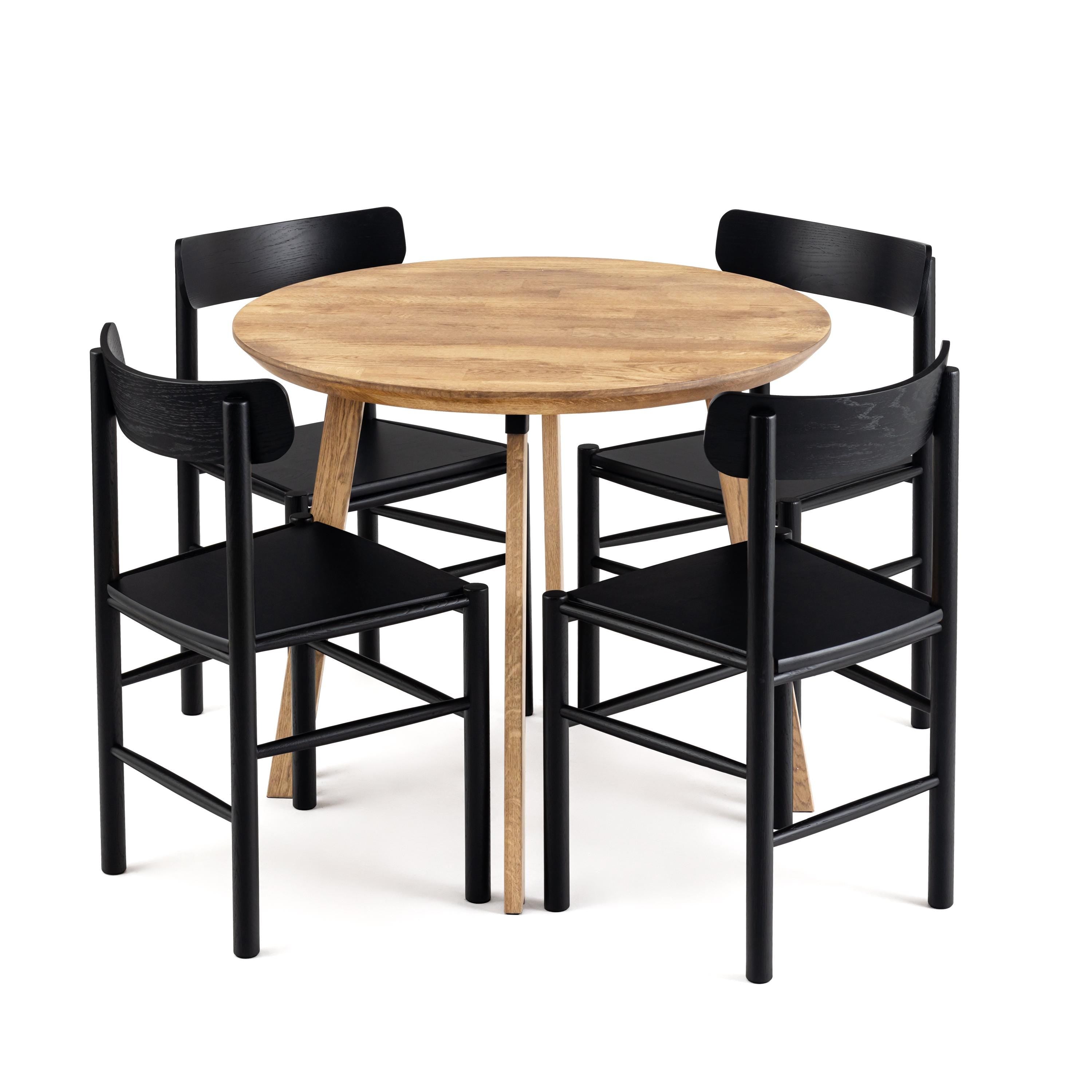 Rustic Round Solid Oak Dining Table, Dining Table, Solid Oak Table
