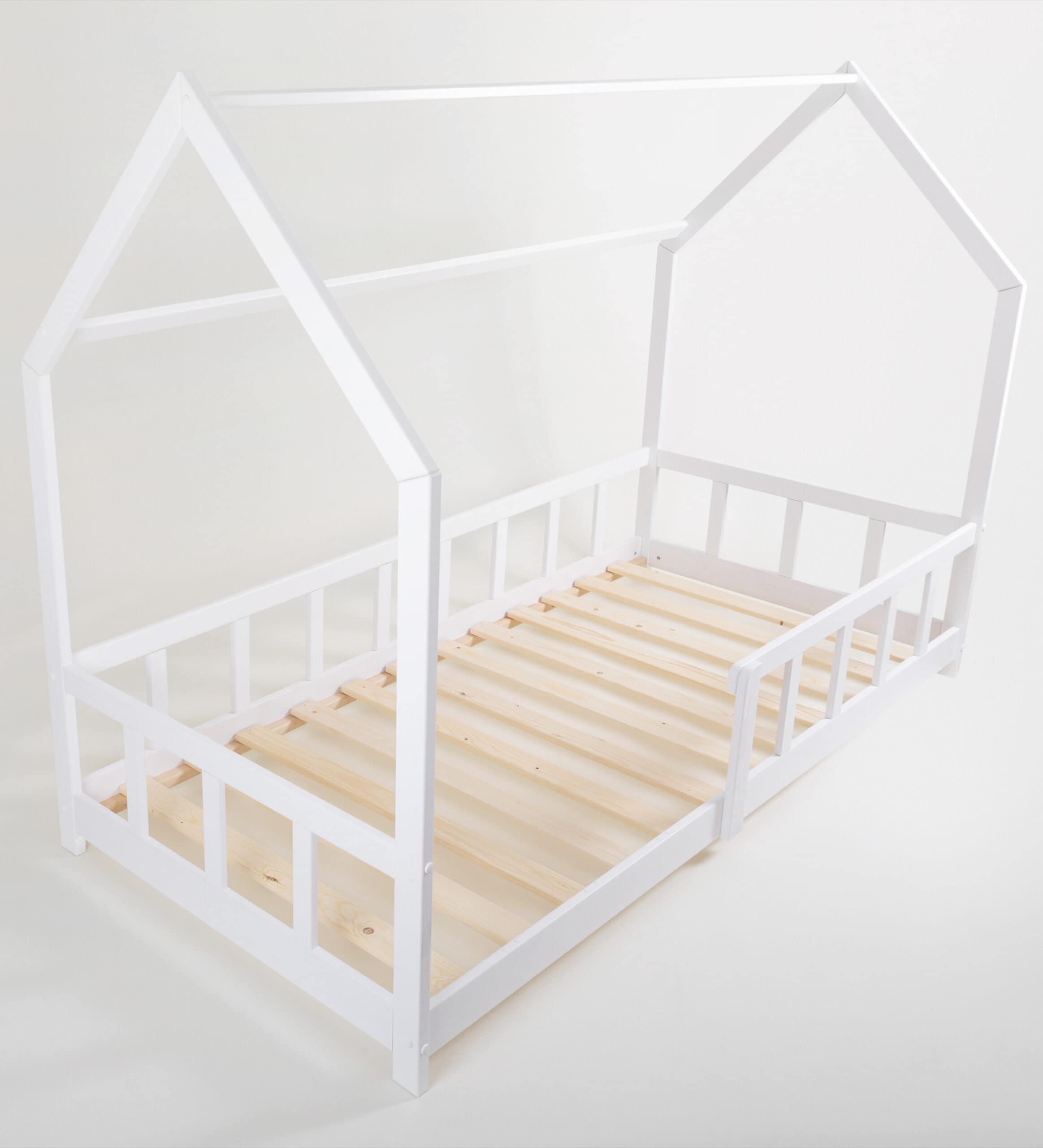 Montessori bed, Montessori bett, House Bed, House bed with barriers, 200x90 Hausbett, Lit cabane